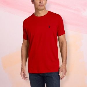 Polo Ralph Lauren Red Crewneck Custom Fit T Shirt
